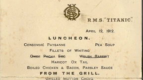 Speisekarte der „Titanic“ für 66.000 Pfund versteigert