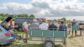 Alternde Bevölkerung und Helfer im Hochwassergebiet