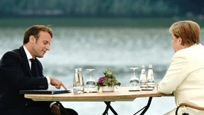 Merkel empfängt Macron in Schloss Meseberg