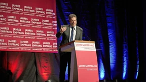 Ganztägig gesprächsbereit: Minister Habeck in Mainz