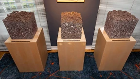 Tonnenweise Weinberg im Schmelzofen