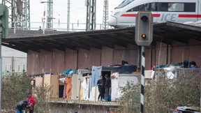 Polizei räumt Roma-Lager in Frankfurt