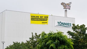 Greenpeace-Protest bei Tönnies