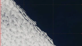 Wolken wie vom Reißbrett