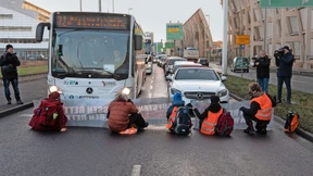 Blockade am Frankfurter Flughafen