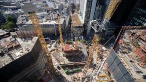 Eine faszinierende Hochhaus-Baustelle
