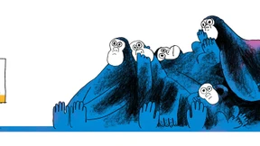 Die Affen beobachten uns wie wir sie