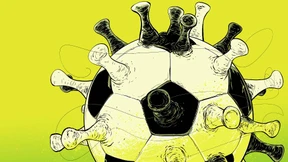 Der Fußball und das Spiel mit dem Virus