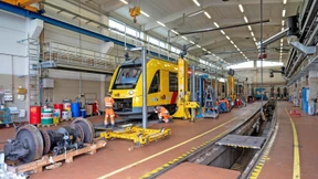 Werkstatt mit Gleisanschluss