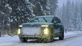 Bergankunft bei minus 9 Grad plus Schneetreiben