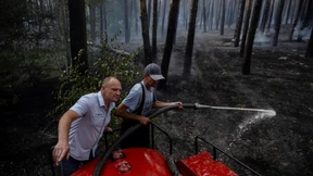 Verkohlte Zeugen des Krieges