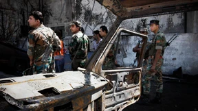 Rebellen verüben Anschlag  im Regierungsviertel