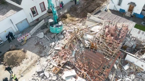 Haus in Ingelheim stürzt nach Explosion ein