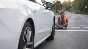 Klimablockaden an fünf Orten in Berlin