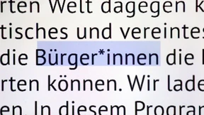Ein Mensch ist kein Unterstrich