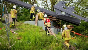 Ein Toter bei Brückenbauarbeiten bei Hannover
