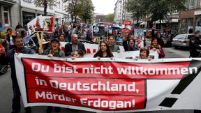 Hunderte bei Protesten gegen Erdogan-Besuch