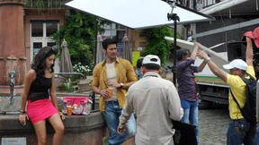 Subhashree Ganguly am Marienbrunnen