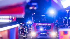 Feuer in einem Gebäude der Frankfurter Universität
