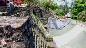 Tempel-Ruine durch Erdbeben entdeckt