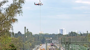Strommasten eingeflogen
