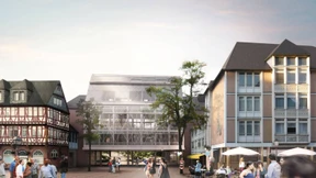 Christliches Forum hinter gläserner Haut