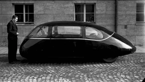 Der Schlörwagen im Windkanal