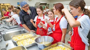 Bratlinge in Herzform