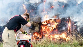 Vollsperrung der Autobahn 4 bei Wildeck wegen Brand