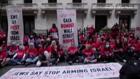 Pro-palästinensische Demonstration vor New Yorker Börse