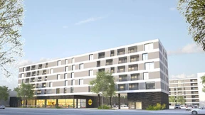 Unten einkaufen, oben wohnen