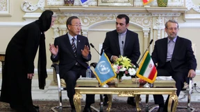 Ban Ki-moon in Teheran eingetroffen 