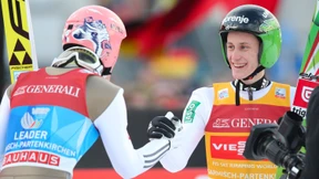 Prevc und Freund springen im Synchronflug