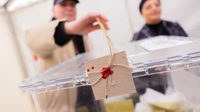 Wahllokale  in Deutschland geöffnet