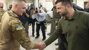 Besuch von verletzten ukrainischen Soldaten