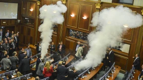 Wieder ein Tränengas-Angriff im Parlament