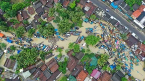 Angst vor neuer Flutwelle in Indonesien
