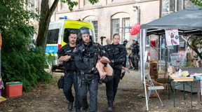 Besetzte Dondorf-Druckerei von Polizei geräumt