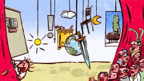 Der Regisseur träumt von vielen Sängern auf einer dünnen Holzplatte