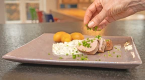 Schweinefilet mit Kartoffeln und selbst gemachter Remoulade