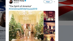 Melania allein im Winterwald