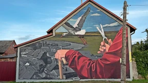 So weit der Blick von der Straße reicht