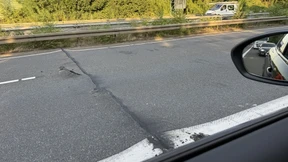 Wenn die Autobahn aufplatzt