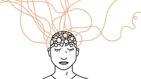 Verkabelt wie ein Marsmännchen zum Konzentrationstest  