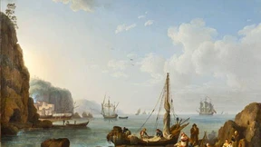 Engel schauen auf die Schlacht