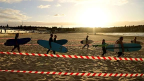 Hunderte Besucher an Sydneys Bondi Beach