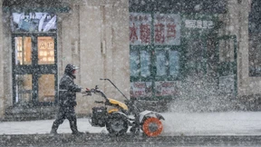 Unerwartet heftige Schneestürme in China