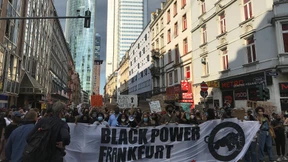 Demonstration in Frankfurt gegen Rassismus und Polizeigewalt