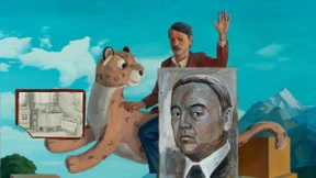 Mit Pelzmützenräubern im Salon