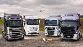 Lastwagen verbrauchen relativ wenig Diesel